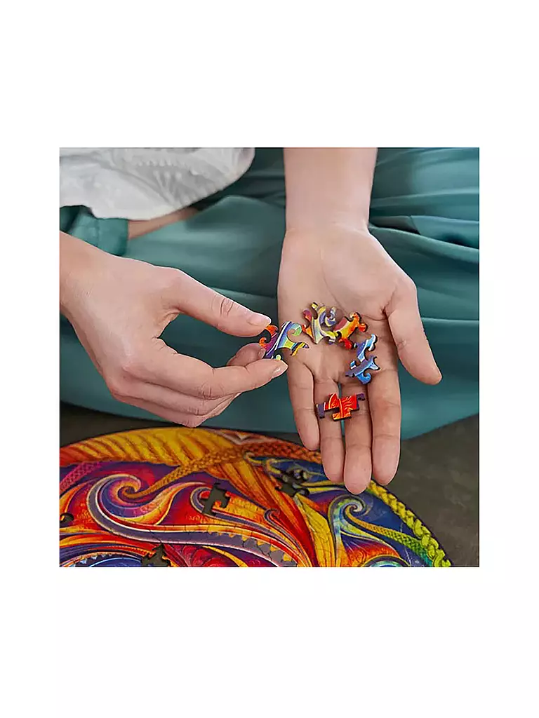 UNIDRAGON | Holzpuzzle - Mandala der Galaxien-Inkarnation M | keine Farbe