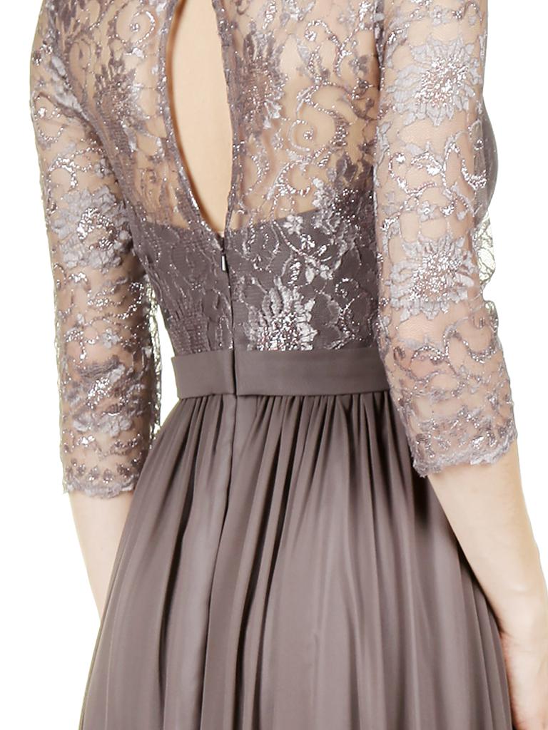 UNIQUE Abendkleid grau 36