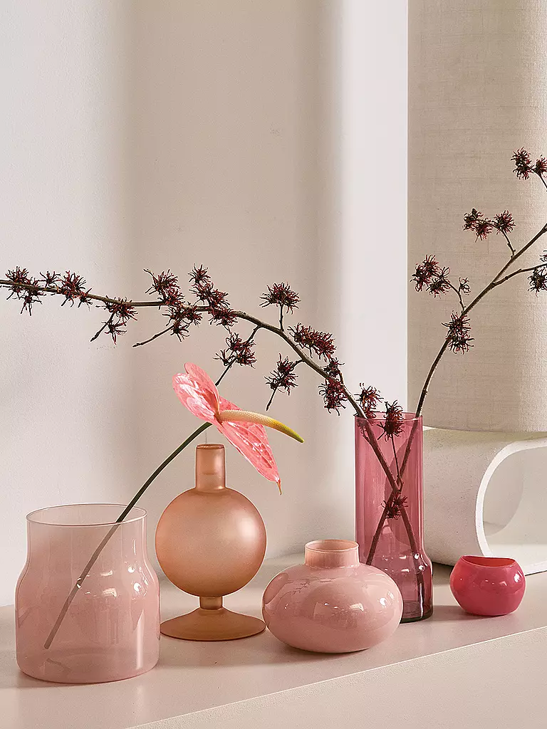 URBAN NATURE CULTURE | Vase BODIL 18x19,5cm Pech Whip | rosa