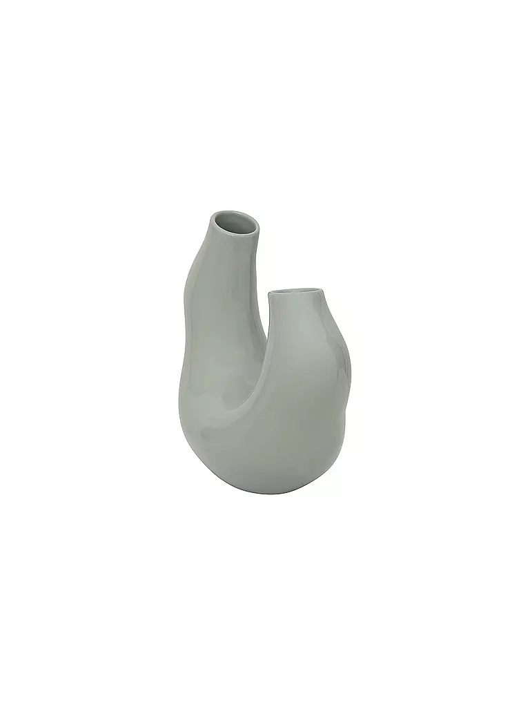 URBAN NATURE CULTURE | Vase FELICE 26x13x24cm Sea Form Green | hellgrün