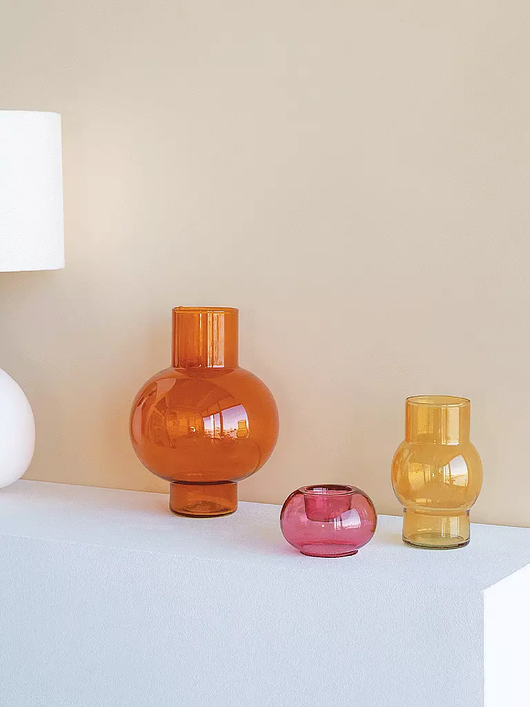 URBAN NATURE CULTURE | Vase TUMMY 18x8x24cm Orange Rust | orange
