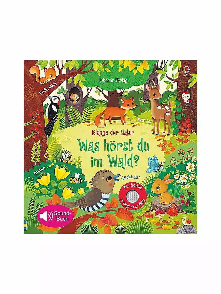 USBORNE (MORAWA) Buch Klänge der Natur Was hörst du im Wald?mit