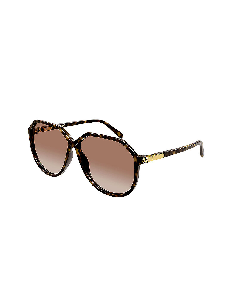 Valentino Damen Valentino VG0026S 002 Sonnenbrillen Bioinjiziert Havanna Orange Geometrisch