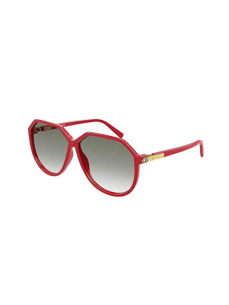 Valentino Damen Valentino VG0026S 003 Sonnenbrillen Bioinjiziert Rot Grau Geometrisch