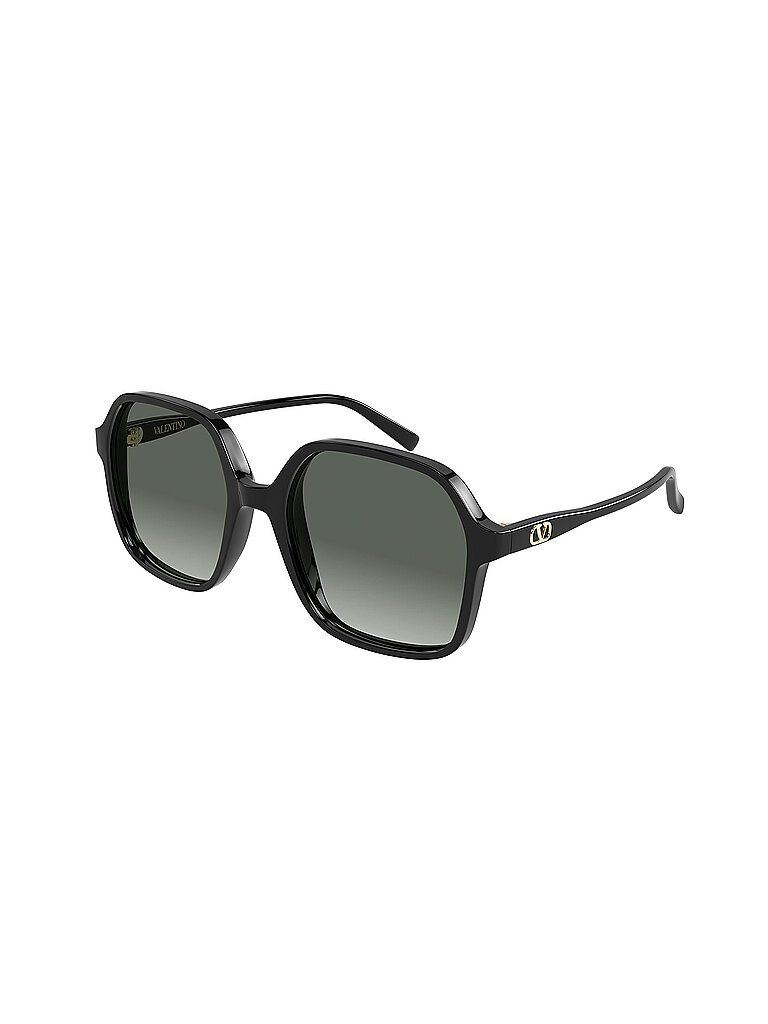 Valentino Damen Valentino VG0018S 001 Sonnenbrillen Acetat Schwarz Grau Quadratisch