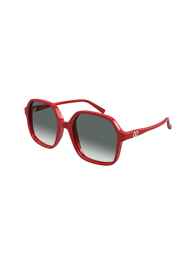 Valentino Damen Valentino VG0018S 006 Sonnenbrillen Acetat Rot Grau Quadratisch