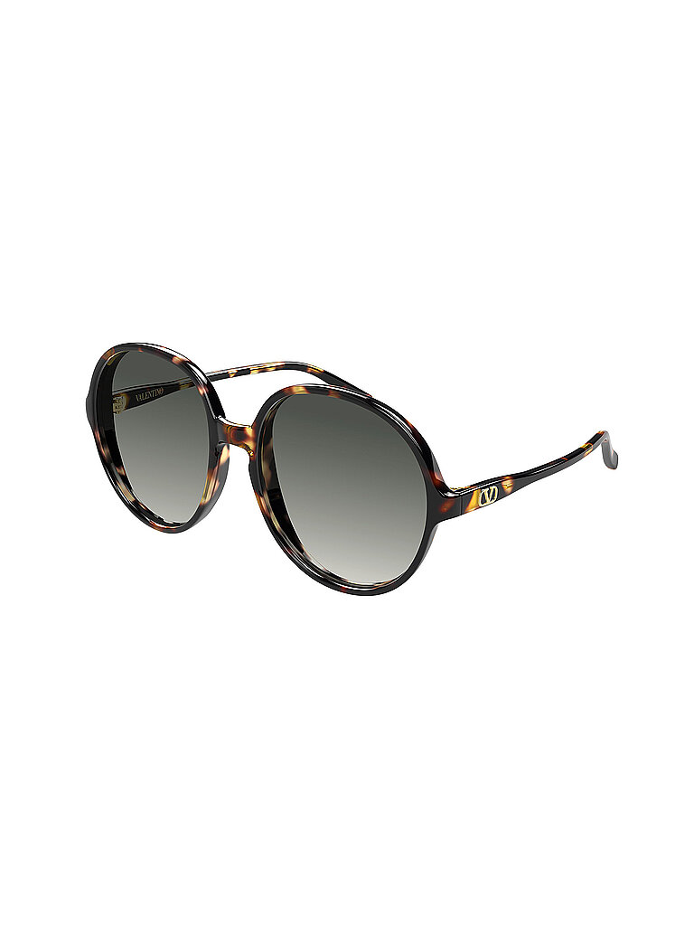 Valentino Damen Valentino VG0017S 002 Sonnenbrillen Acetat Havanna Grau Rund