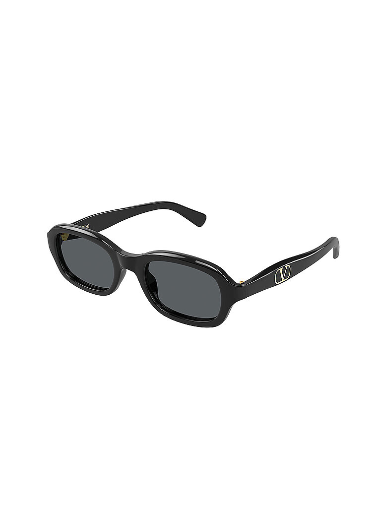 Valentino Damen Valentino VG0010S 001 Sonnenbrillen Acetat Schwarz Grau Quadratisch