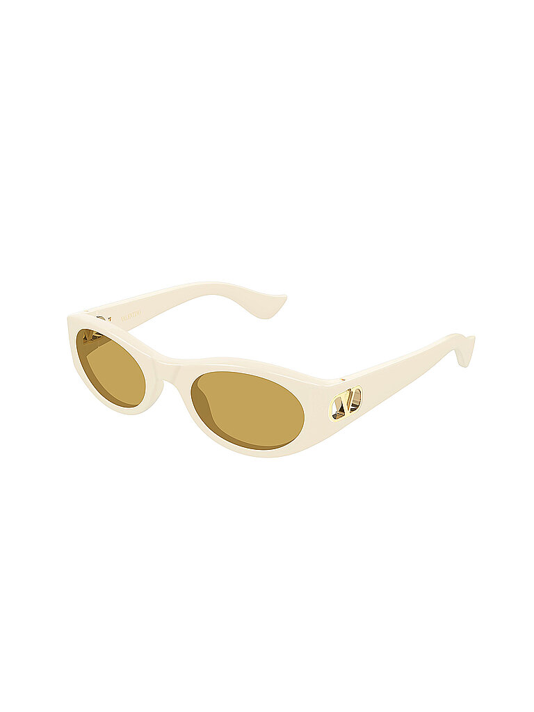 Valentino Damen Valentino VG0015S 004 Sonnenbrillen Bioinjiziert Elfenbein Braun Rund