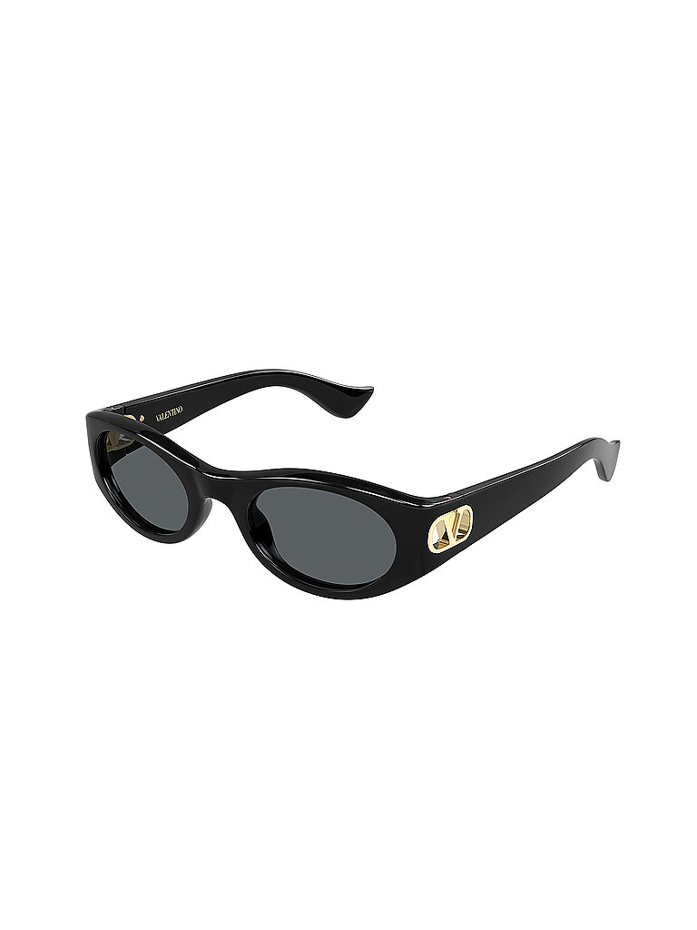 Valentino Damen Valentino VG0015S 001 Sonnenbrillen Bioinjiziert Schwarz Grau Rund