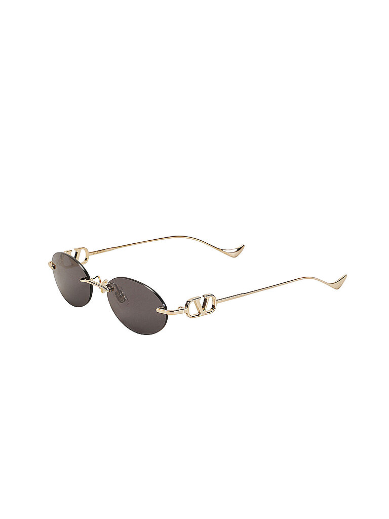 Valentino Damen Valentino VG0032S 001 Sonnenbrillen Metall Gold Grau Geometrisch