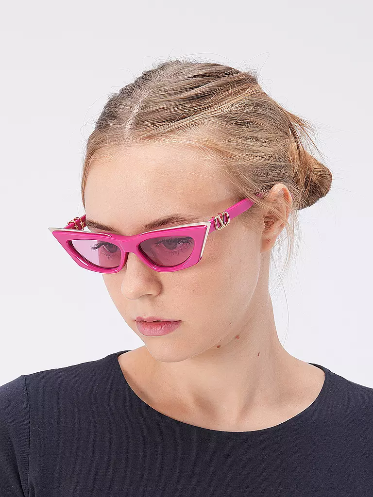 VALENTINO | Sonnenbrille V-GOLDCUT-I/55 | pink