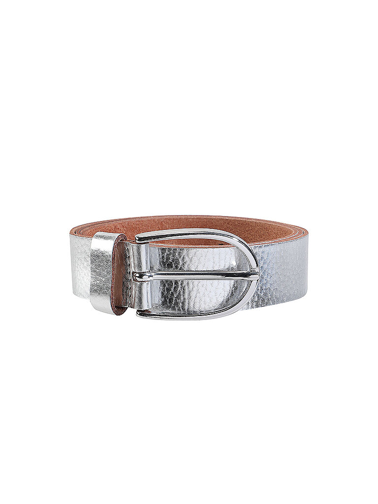 Vanzetti Damen Gürtel Metallic 3cm silber 80