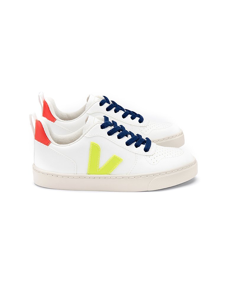 VEJA Kinder Sneaker V-10 weiß | 32
