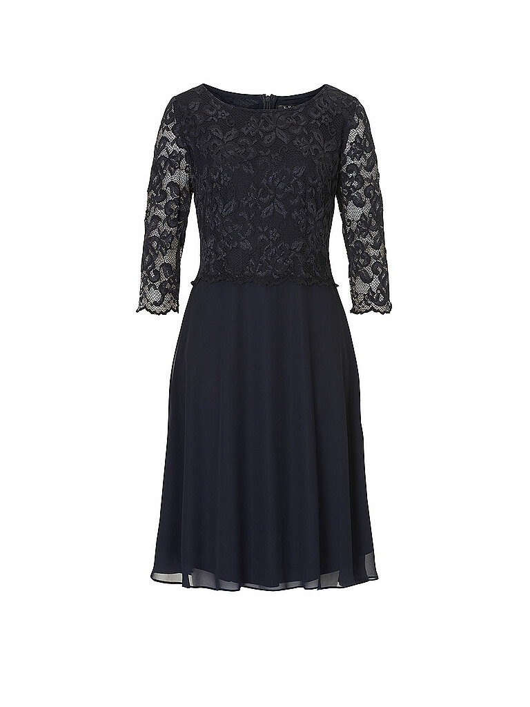 Cocktailkleid mit Spitzenbesatz