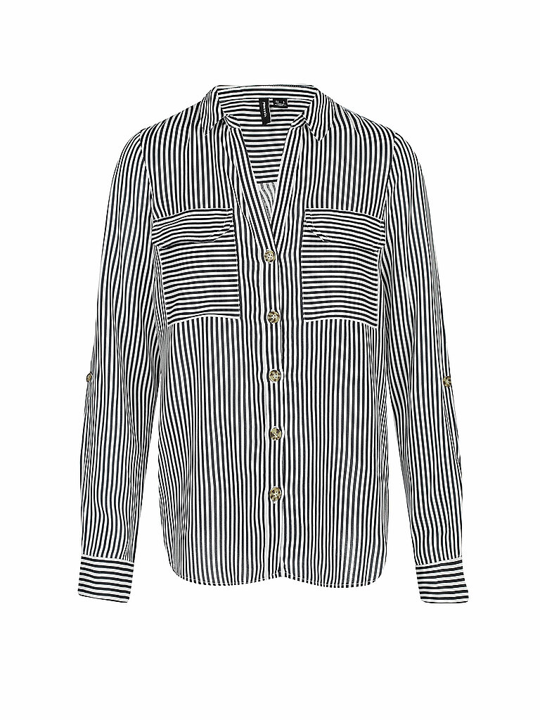 Bluse mit V-Ausschnitt Modell BUMPY