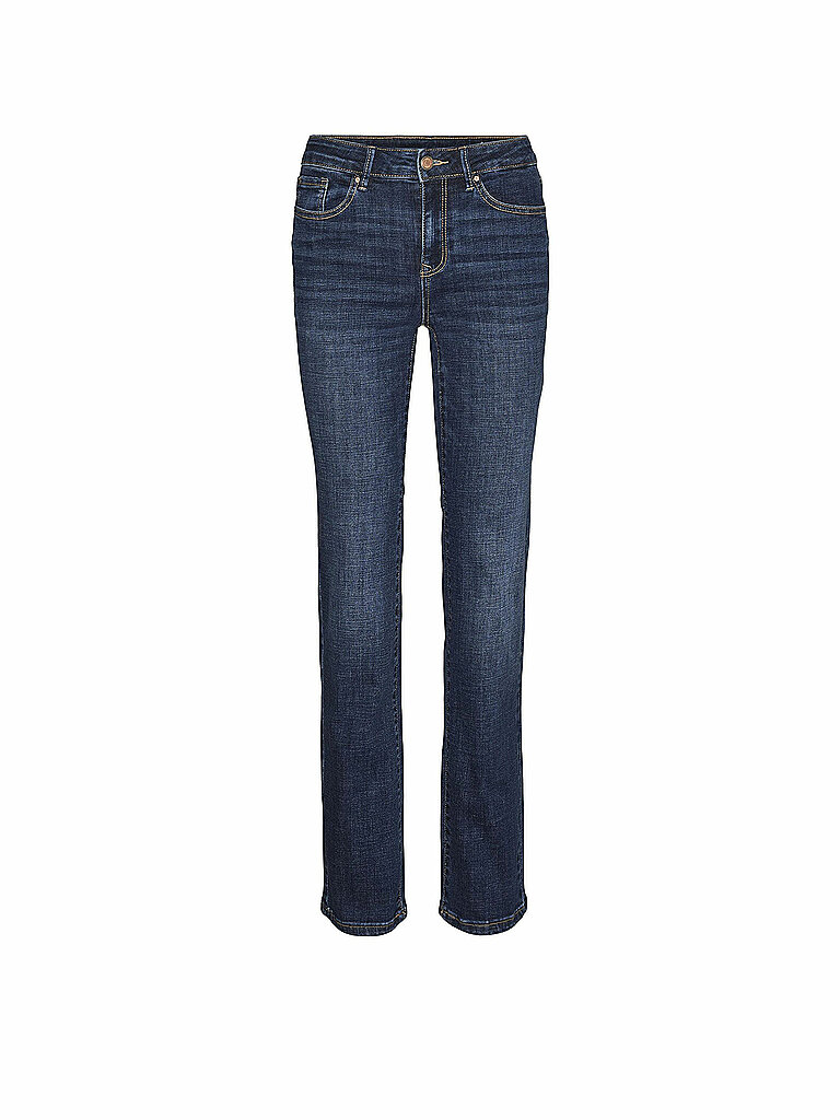 VERO MODA Jeans Straight Fit VMFLASH dunkelblau | M/L32