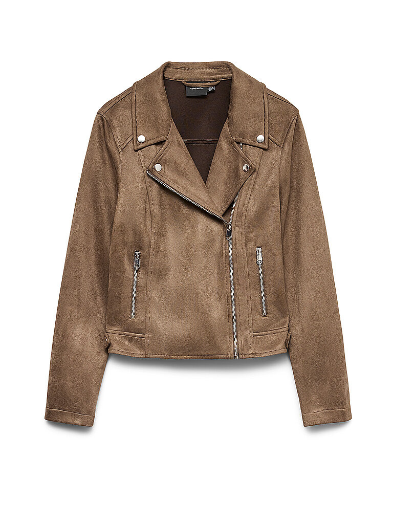 VERO MODA Jacke in Lederoptik VMJOSE braun | XS