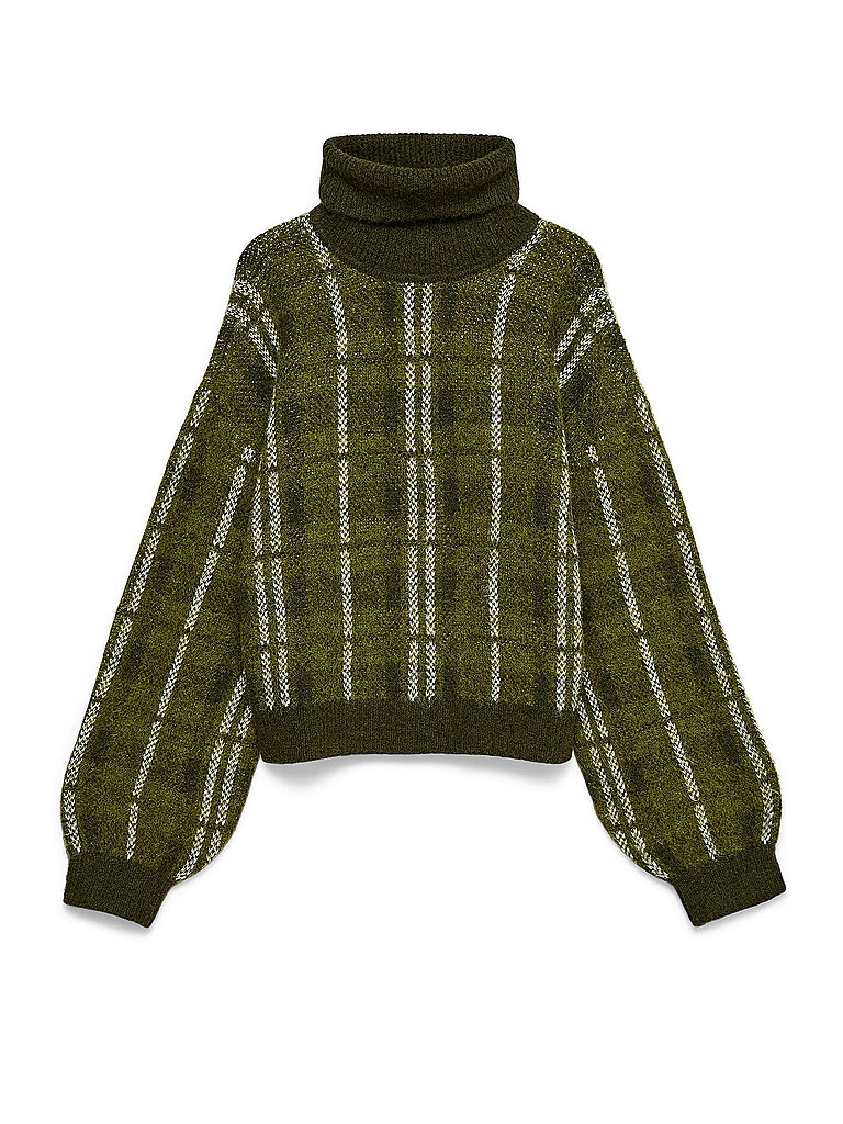 VERO MODA Rollkragenpullover VMTOBY dunkelgrün | S