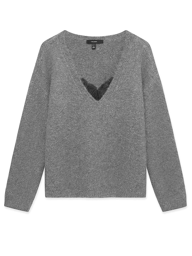 VERO MODA Pullover VMBERRY grau | S