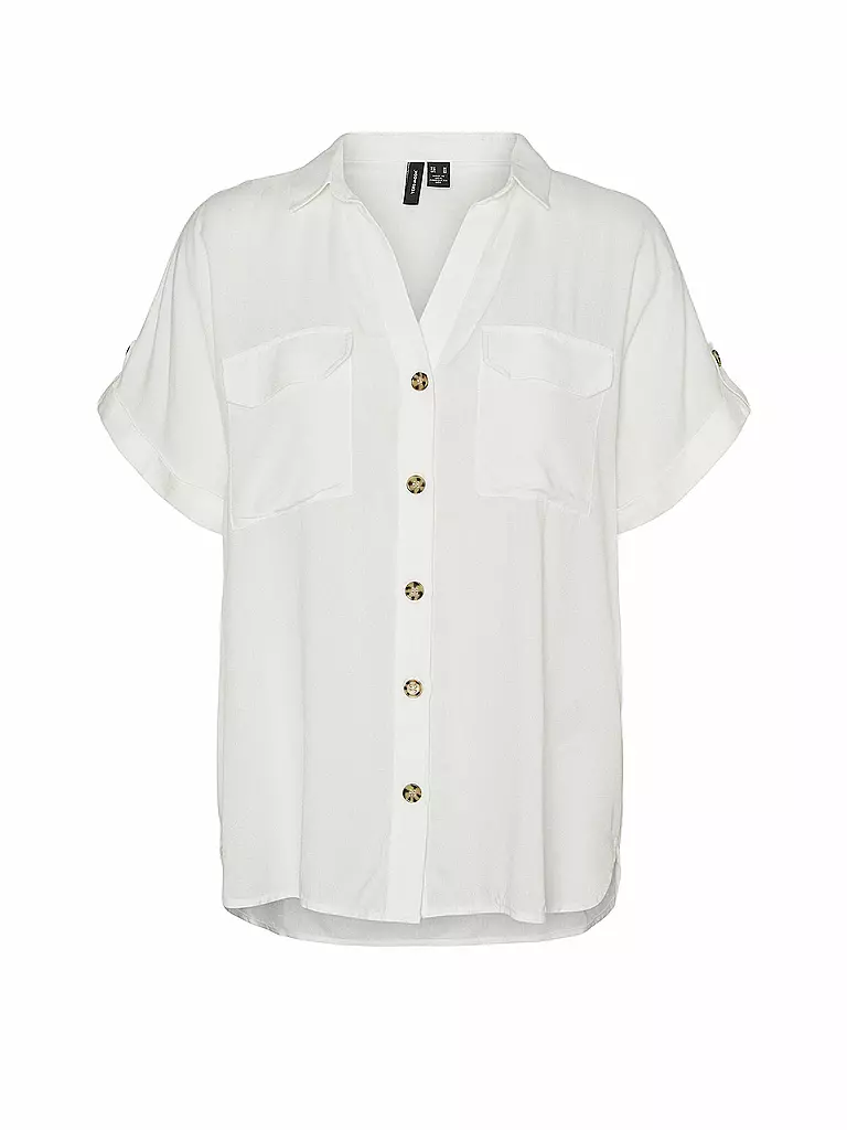 VERO MODA | Bluse  VMBUMPY | weiss