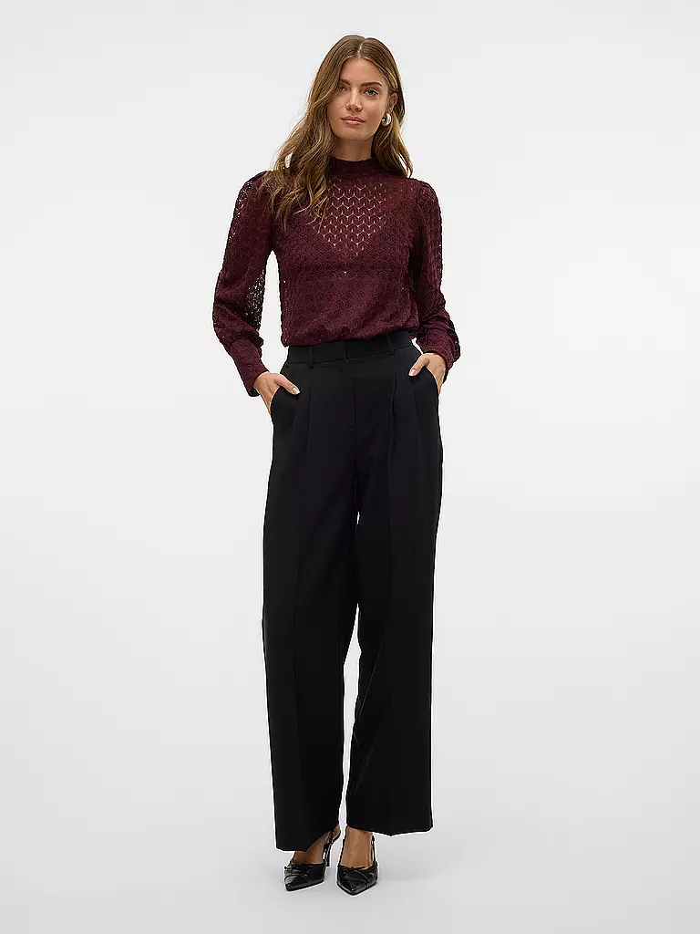 VERO MODA | Bluse VMBECCA | dunkelrot