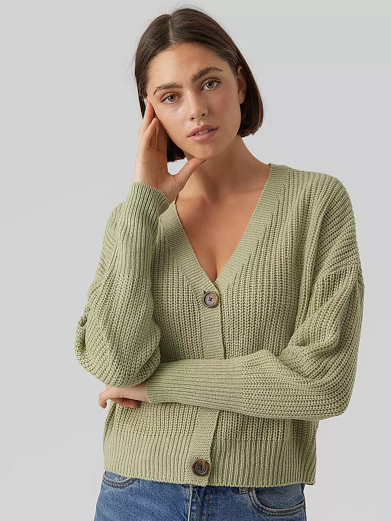 VERO MODA | Cardigan VMLEA  | hellgrün