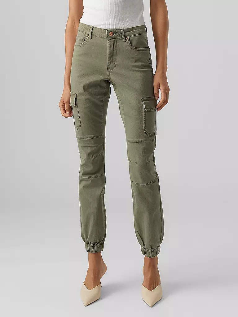 VERO MODA | Cargohose VMIVY | grün