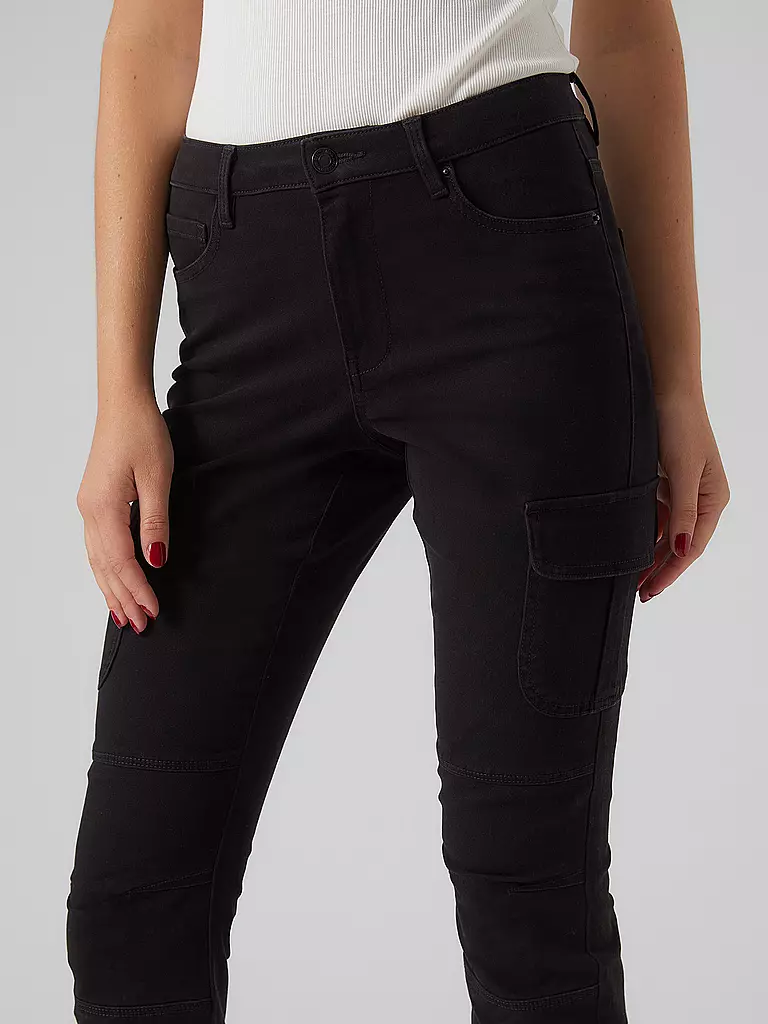 VERO MODA | Cargohose VMIVY | schwarz