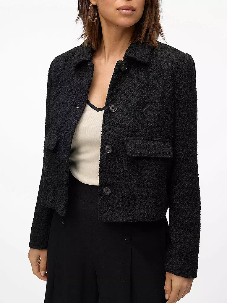 VERO MODA | Jäckchen Cropped Fit AWNAOKO | schwarz