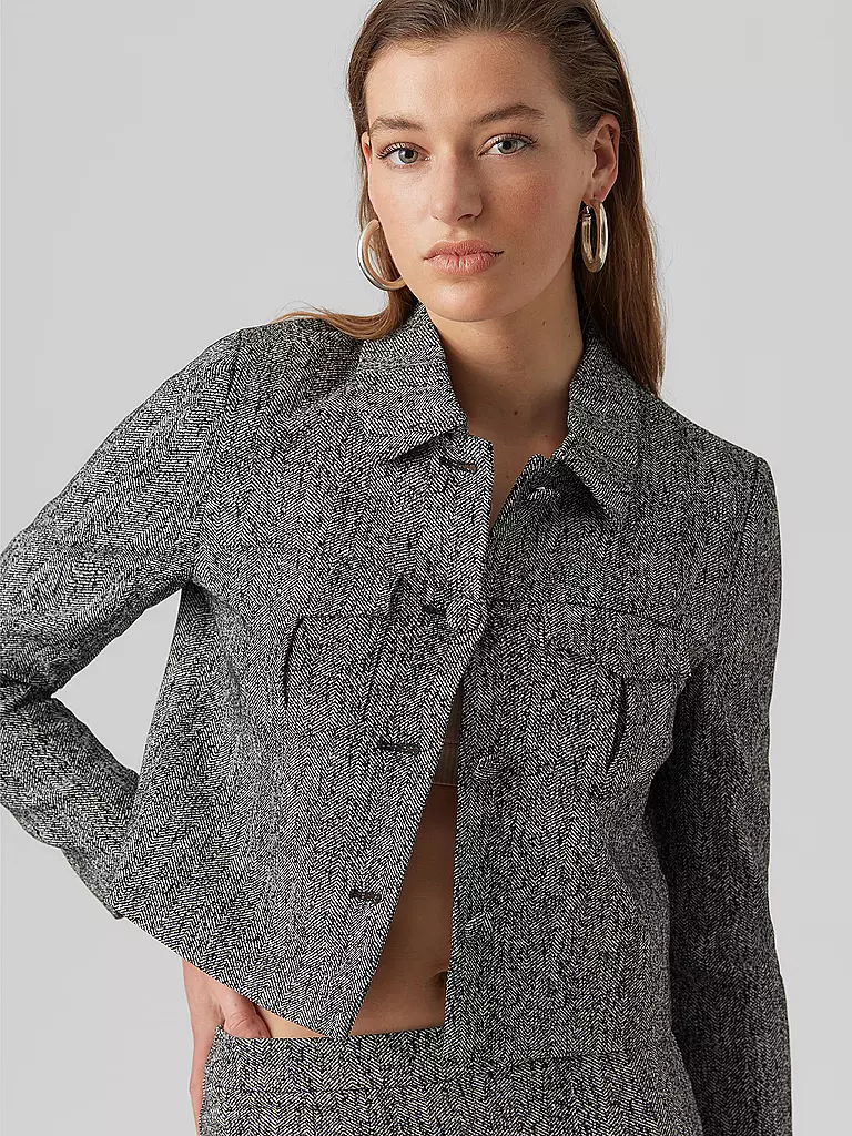 VERO MODA | Jäckchen VMGRACELYNN Cropped Fit | schwarz