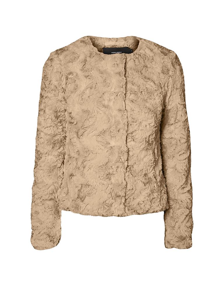 VERO MODA | Jacke in Felloptik "VMCURL" | beige