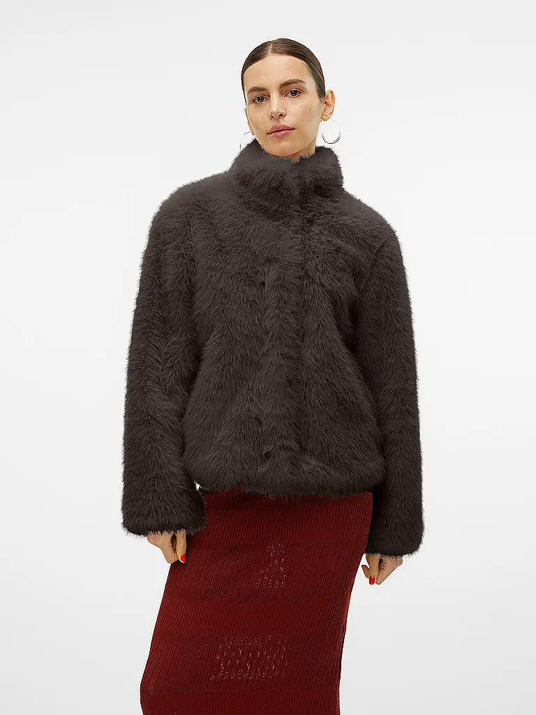 VERO MODA | Jacke in Felloptik VMMONROE | braun