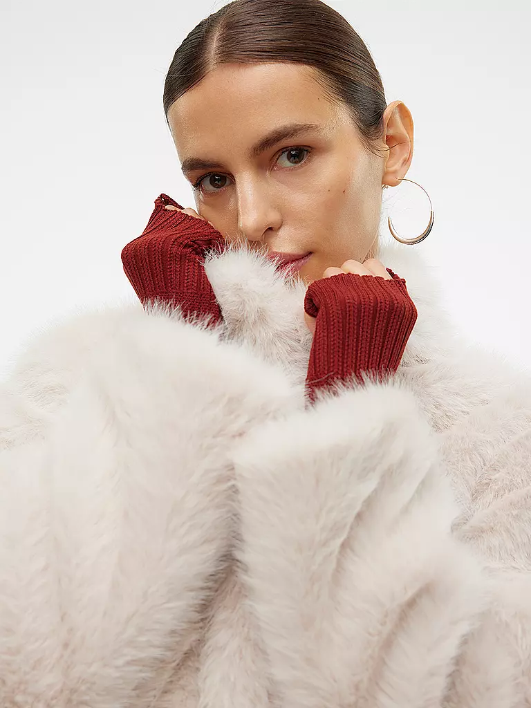 VERO MODA | Jacke in Felloptik VMMONROE | creme