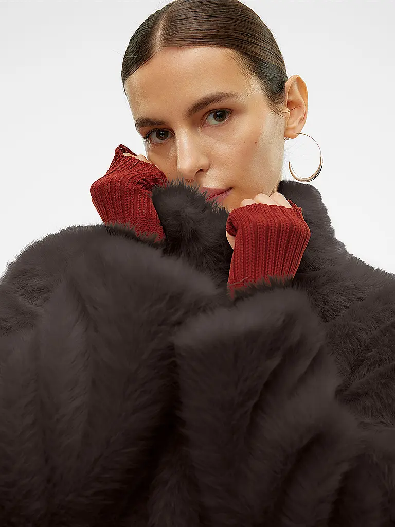 VERO MODA | Jacke in Felloptik VMMONROE | braun