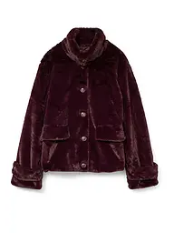 VERO MODA | Jacke in Felloptik VMSONJAEVA | dunkelrot