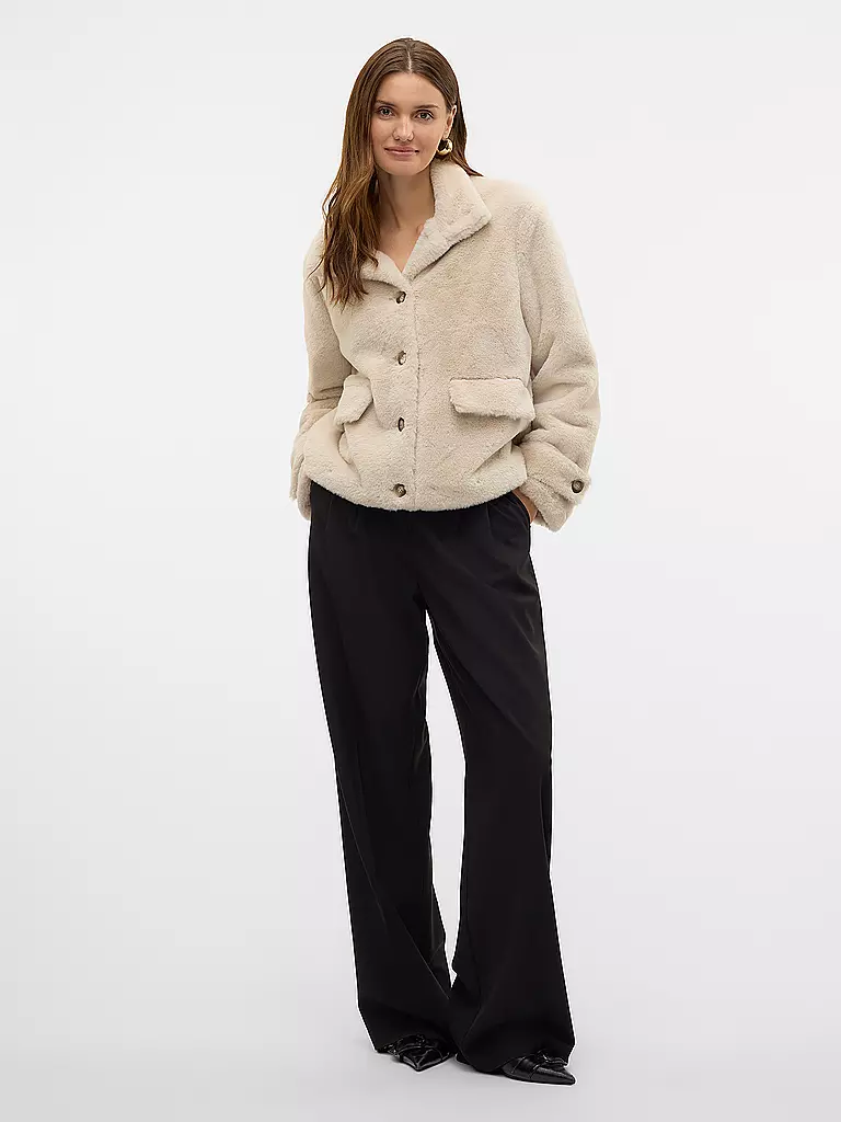 VERO MODA | Jacke in Felloptik VMSONJAEVA | beige