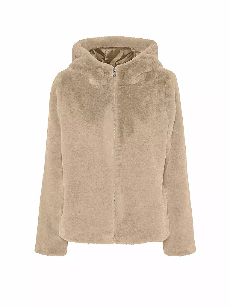 VERO MODA | Jacke in Felloptik VMSUIHOODIE  | beige