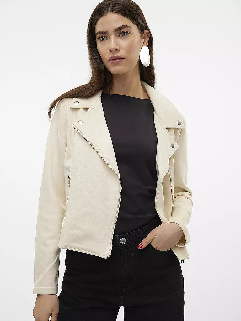 VERO MODA | Jacke in Lederoptik VMJOSE | creme