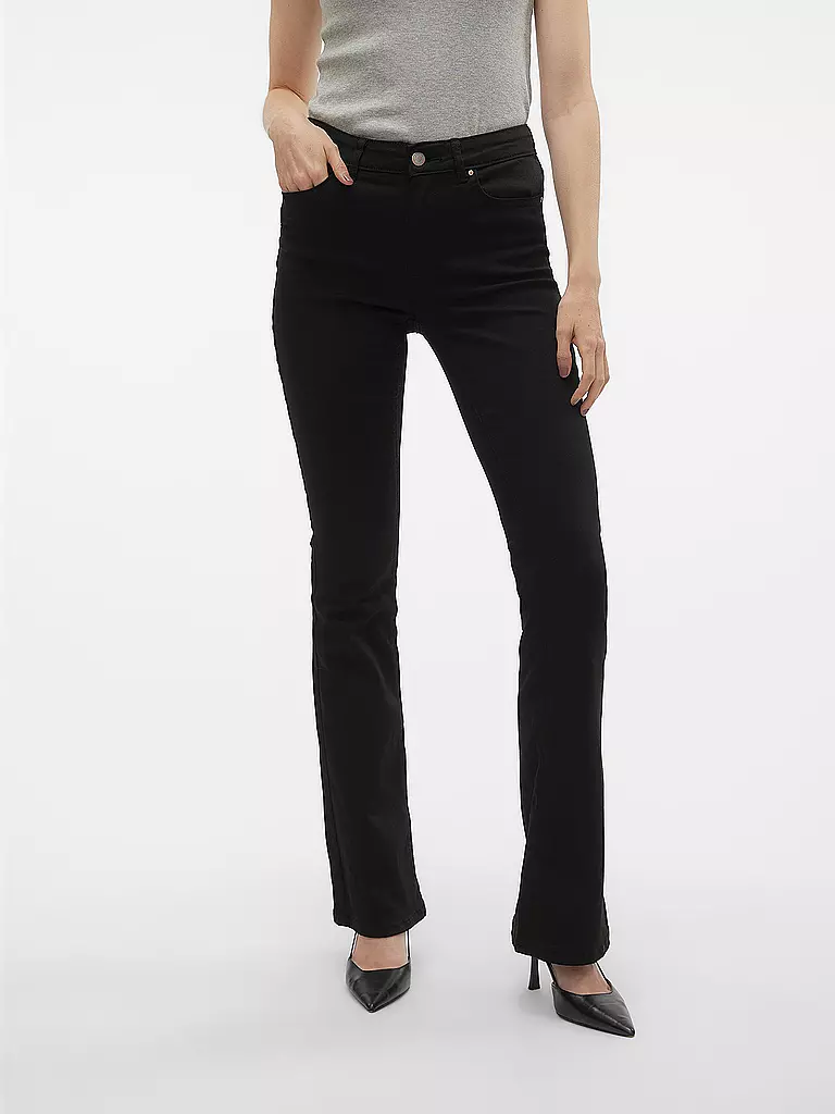 VERO MODA | Jeans Bootcut Fit VMFLASH | schwarz