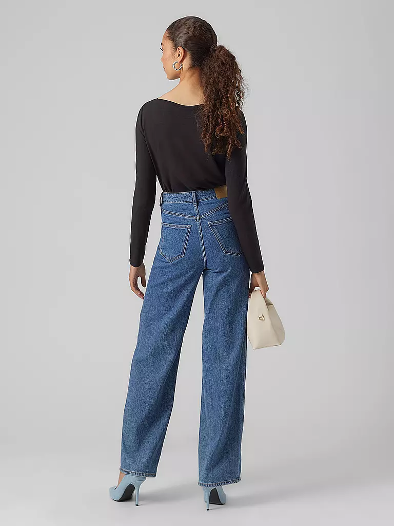 VERO MODA | Langarmshirt VMAVA | schwarz