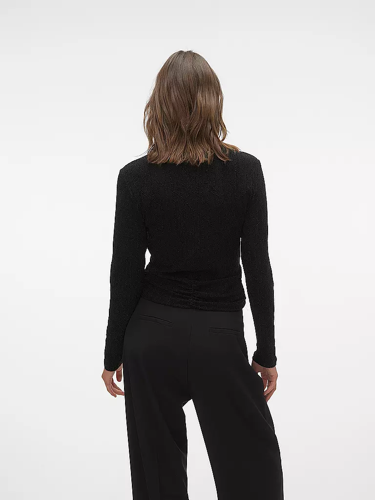 VERO MODA | Langarmshirt VMKANZ | schwarz