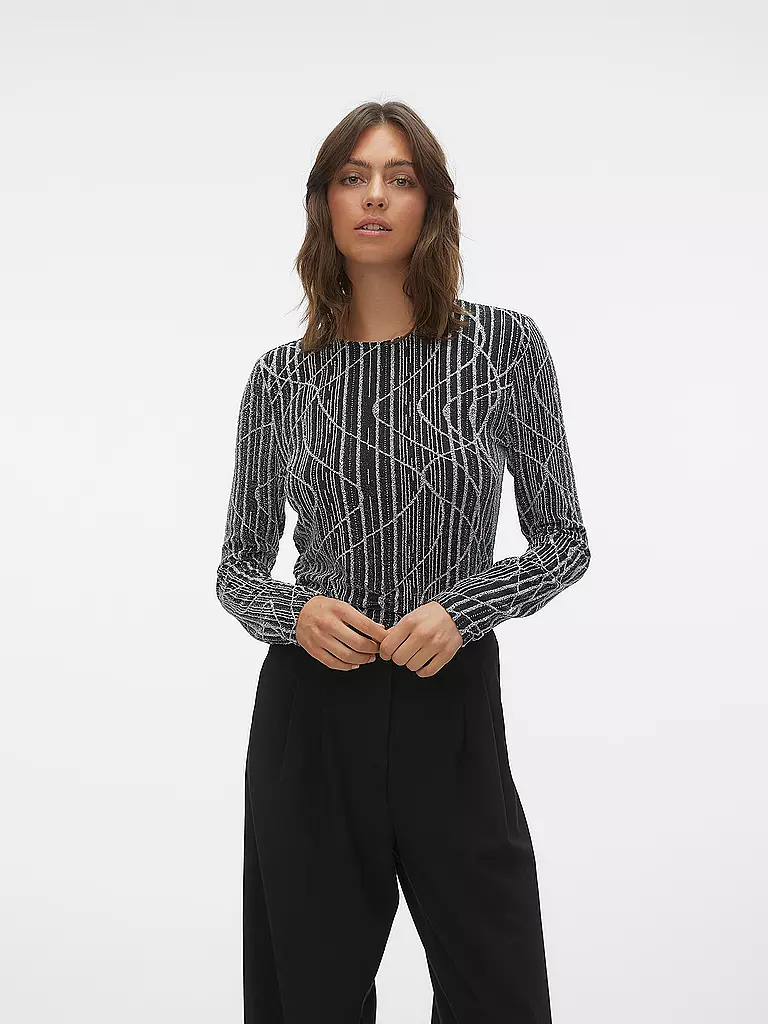 VERO MODA | Langarmshirt VMKANZ | schwarz