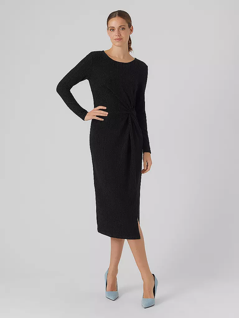 VERO MODA | Midikleid VMKANZ | schwarz