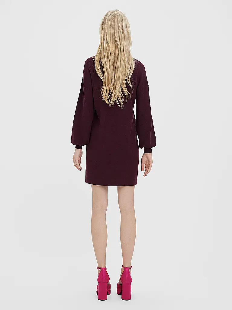 VERO MODA | Minikleid VMNANCY | dunkelrot