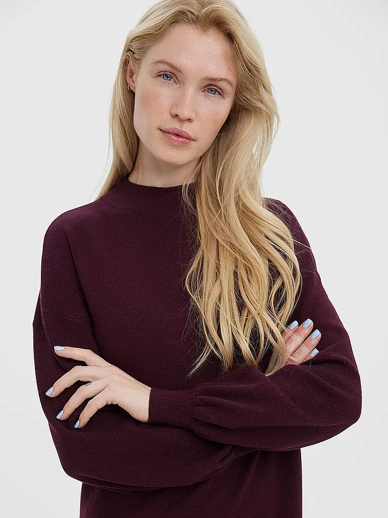 VERO MODA | Minikleid VMNANCY | dunkelrot