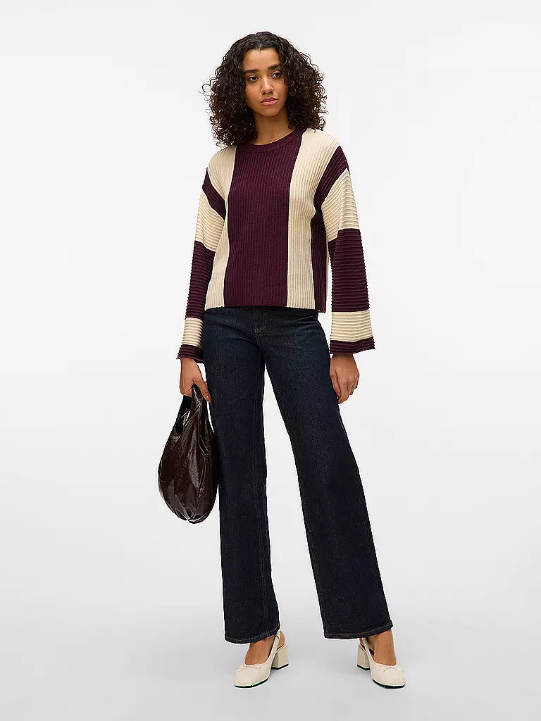 VERO MODA | Pullover VMGIGI | dunkelrot