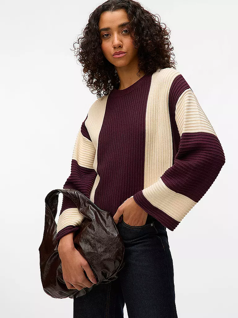 VERO MODA | Pullover VMGIGI | dunkelrot