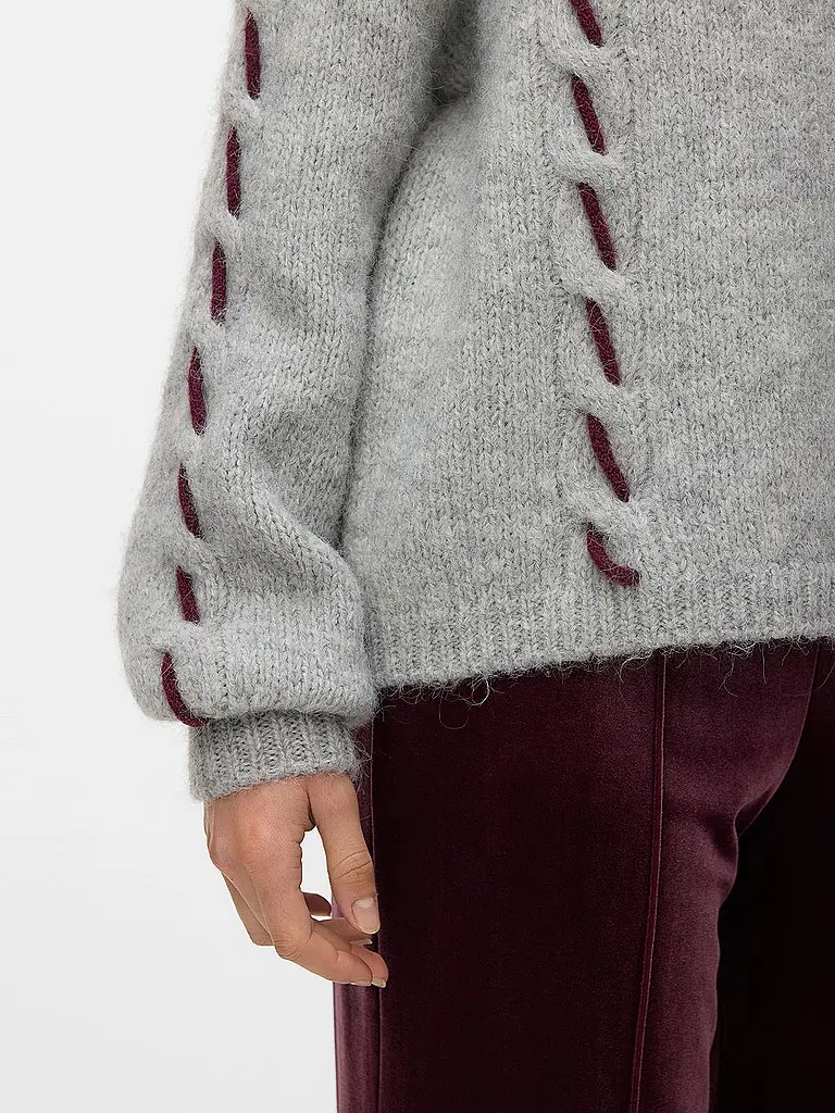 VERO MODA | Pullover VMILINA | hellgrau