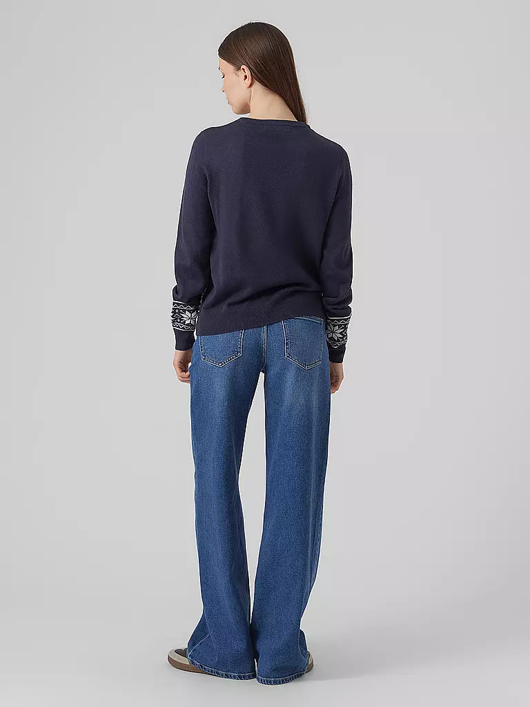 VERO MODA | Pullover VMNEWFROSTYDEER | dunkelblau